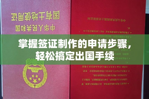 义马掌握签证制作的申请步骤，轻松搞定出国手续