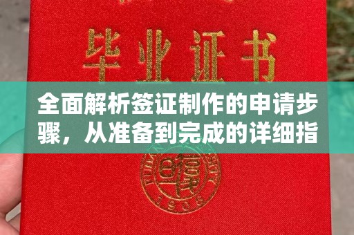 义马全面解析签证制作的申请步骤，从准备到完成的详细指南